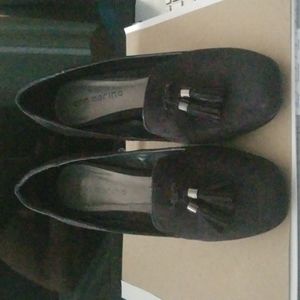 Women Shoes 6M Black Suede